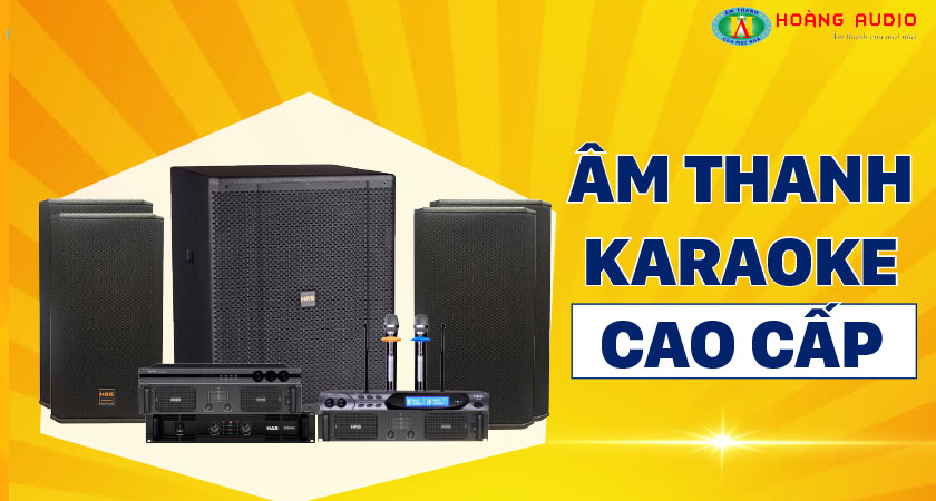 Bộ dàn karaoke cao cấp sẽ được phối ghép lên theo một cấu hình bao gồm: 