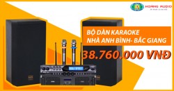 Bộ dàn âm thanh karaoke gia đình anh Bình ở Việt Yên - Bắc Giang