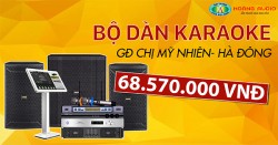Bộ dàn karaoke cao cấp gia đình chị Mỹ Nhiên - Hà Đông