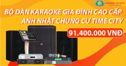 Bộ dàn karaoke gia đình 4 Acoustic cao cấp anh Nhật chung cư Times City