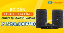 Bộ dàn karaoke gia đình chị Hiền ở khu đô thị Văn Khê, Hà Đông