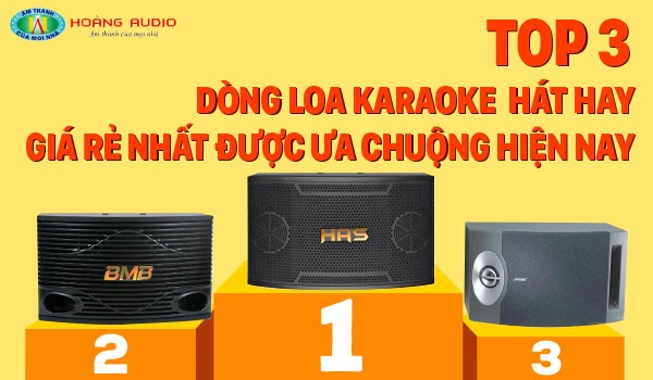 Top 3 dòng loa karaoke hát hay giá rẻ nhất được ưa chuộng hiện nay