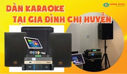 Dàn karaoke chuyên nghiệp lắp đặt cho gia đình chị Huyền tại Hà Đông