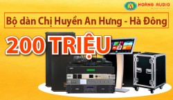 Lắp đặt 2 bộ dàn karaoke và xem phim cực khủng trên 200 triệu đồng cho gia đình chị Huyền - Hà Đông