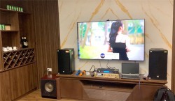 Bộ dàn karaoke HAS loa Full và âm ly số cho gia đình A Huy - Hà Đông - HN